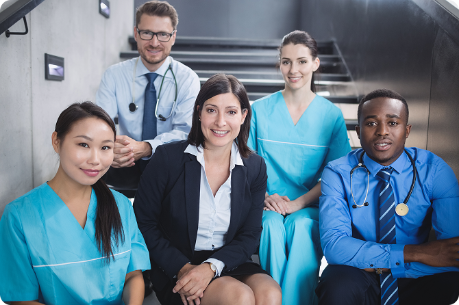 Healthcare providers team